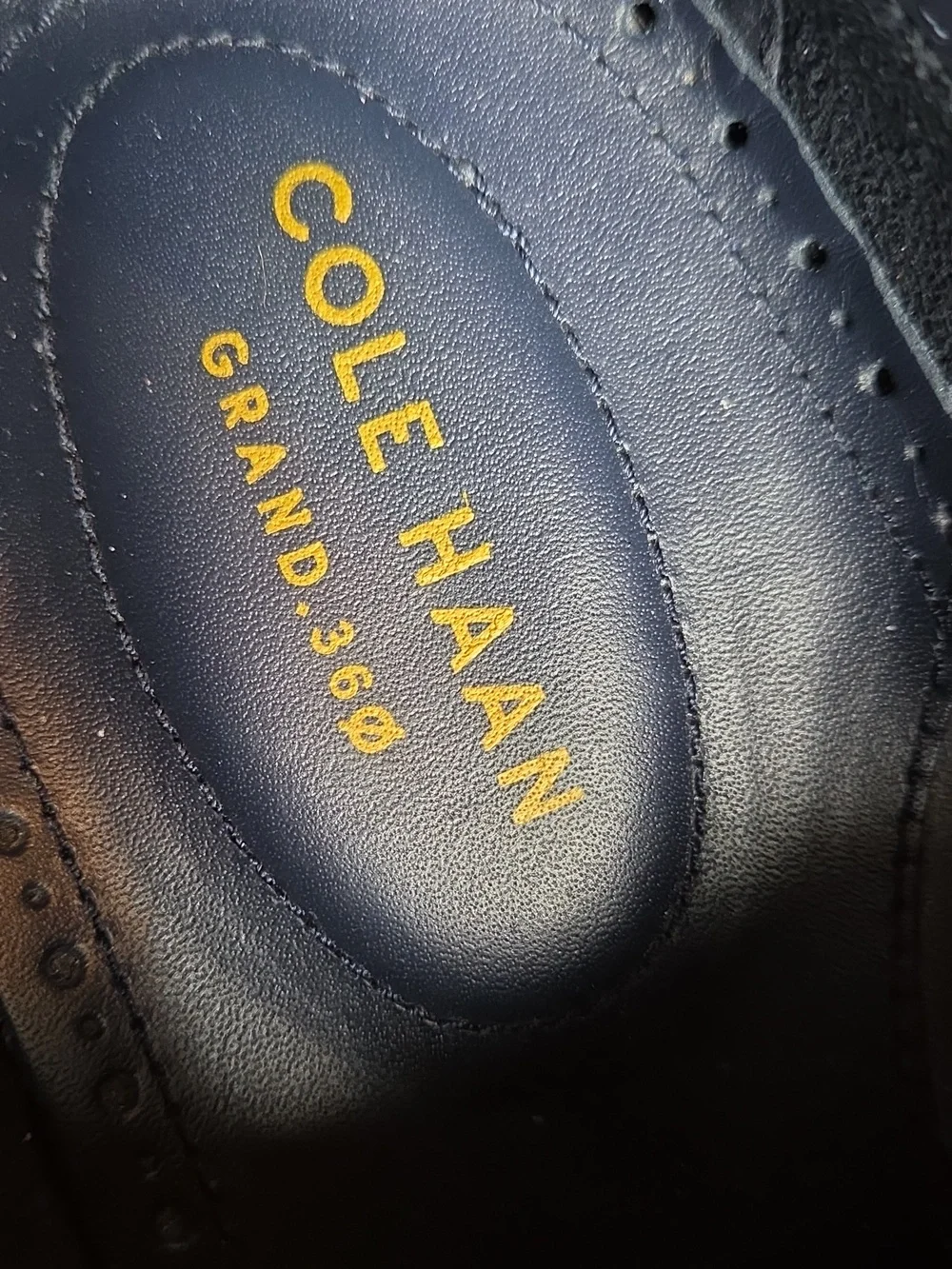 Cole Haan Warner Grand Postman Oxford Shoes Cognac Brown Leather Men's 9 Wide‎